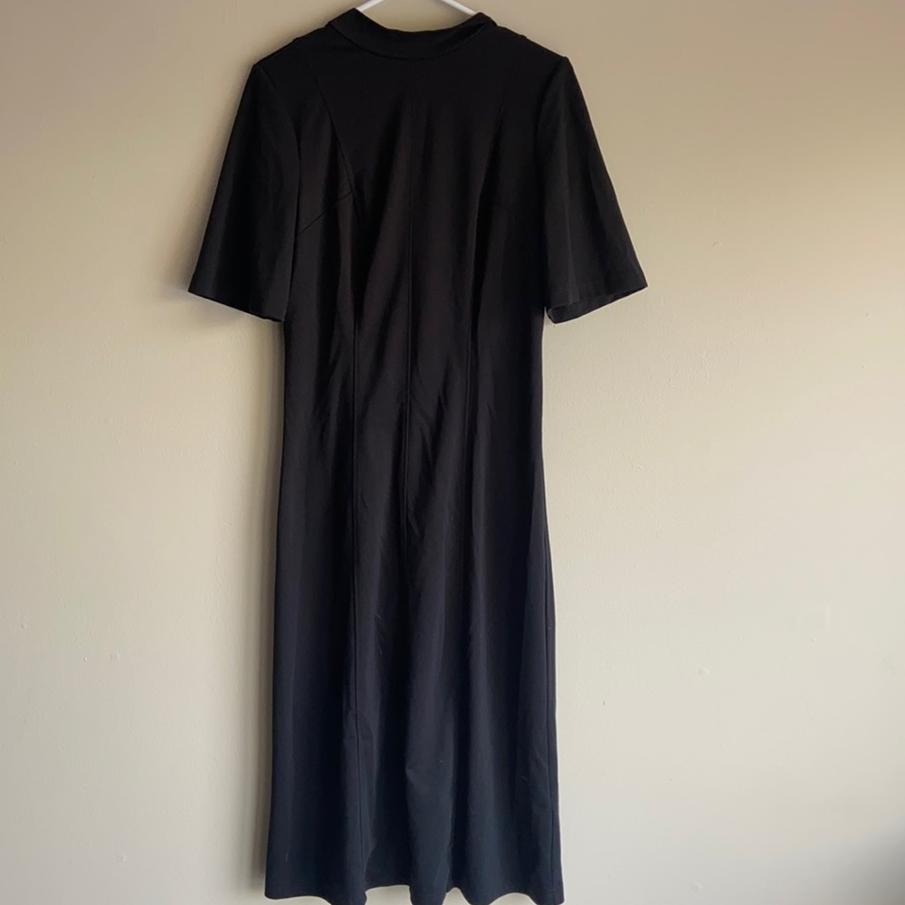Black Dress with High Neck